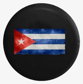 Cuban Flag Distressed And Tattered Cuba Castro Jeep - Circle, HD Png Download, Free Download
