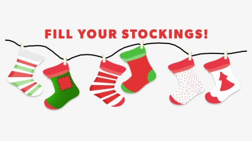 Transparent Stocking Stuffer Clipart - Christmas Stockings Clipart Transparent Background, HD Png Download, Free Download