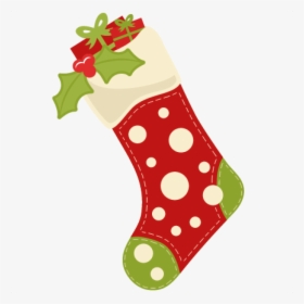 Stocking Cliparts - Cartoon Cute Christmas Stocking, HD Png Download, Free Download