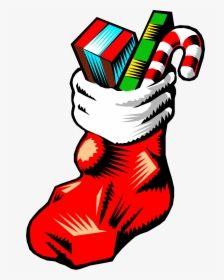 Clipart - Christmas Stocking Filled With Toys, HD Png Download, Free Download