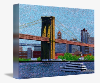 Brooklyn Bridge, New York - Painting, HD Png Download, Free Download