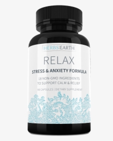 Relax Stress And Anxiety Formula - Nutraceutical, HD Png Download, Free Download