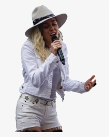 #mileycyrus #miley #cyrus #singing #singer #whiteclothes - Miley Cyrus, HD Png Download, Free Download