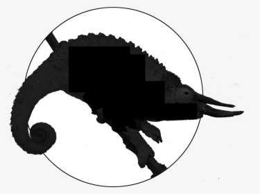 Chameleon Clipart Tail - Jackson Chameleon Silhouette, HD Png Download, Free Download