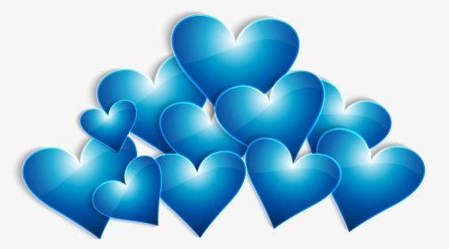 Heart Valentines Day - Blue Heart Png, Transparent Png, Free Download