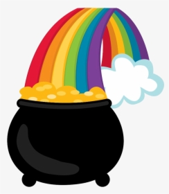 March Clipart Free Best On Transparent Png - St Patrick's Day Pot Of Gold Rainbow Clipart, Png Download, Free Download