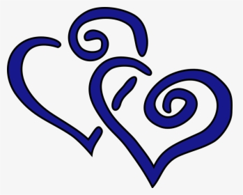 Hearts, Blue, Intertwined, Love, Valentine, Romantic - Purple Heart Domestic Violence, HD Png Download, Free Download