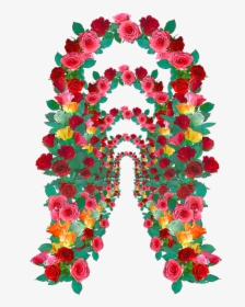 Rose Arch, Rose Arches, Rose Trellis, Garden, Romantic - Flores De Mayo Background, HD Png Download, Free Download