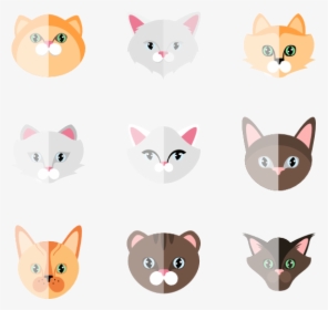 Cat,cartoon,clip Art,felidae,small To Medium-sized - Cat Collection Png, Transparent Png, Free Download