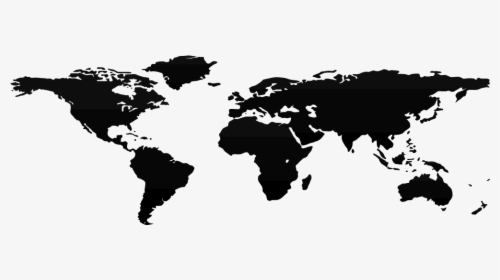 Transparent World Map Silhouette Png - High Resolution World Map Png Hd, Png Download, Free Download