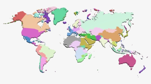 Transparent World Map Png Transparent - World Political Map 3d, Png Download, Free Download