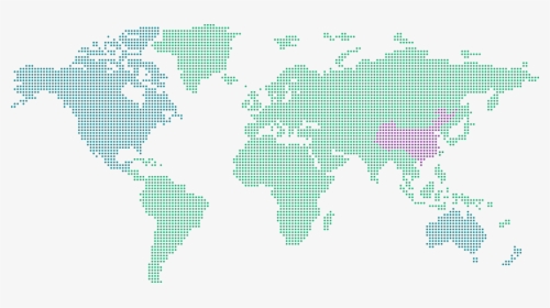 L2c Labels - World Map Dotted Color Png, Transparent Png, Free Download