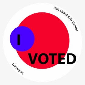 I Voted Sticker Template Mh - Circle, HD Png Download, Free Download