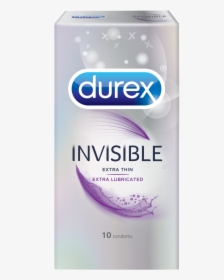 Durex Invisible Extra Sensitive - Durex Invisible Extra Lubricated Condoms, HD Png Download, Free Download