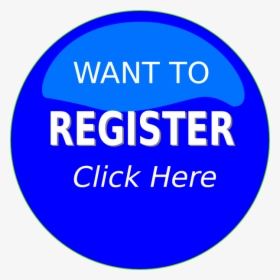 Register Button Clip Art - Circle, HD Png Download, Free Download