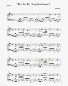 Wake Me Up钢琴谱 第1页 - Viva La Vida Partitura Violin, HD Png Download, Free Download