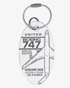 United Airlines Boeing 747 N198ua Planetag"  Class= - Keychain, HD Png Download, Free Download