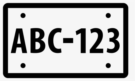 License Plate Png - Licence Plate Icon, Transparent Png, Free Download