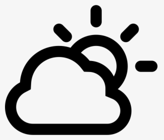 Cloudy Day Outlined Weather Interface Symbol Svg Png - Cloudy Day Cloudy Weather Symbol, Transparent Png, Free Download