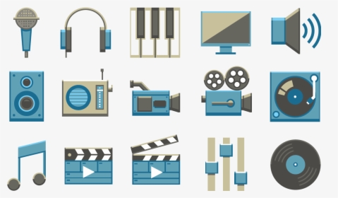 Transparent Video Icons Png - Icon Audio Video Png, Png Download, Free Download