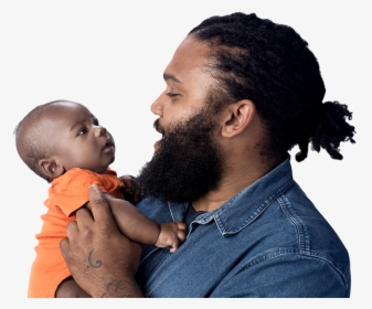 Image Of A Father With His Baby - Father, HD Png Download, Free Download