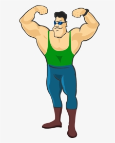 Transparent Strongman Clipart - Macho Man Clipart, HD Png Download, Free Download