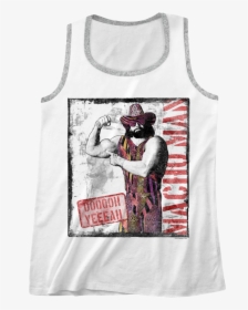 Flexing Macho Man Randy Savage Tank Top - T-shirt, HD Png Download, Free Download