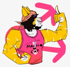 Macho Man Gato - Cartoon, HD Png Download, Free Download