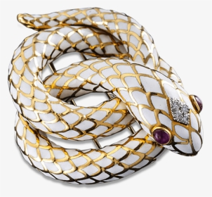Enamel Snake Brooch By David Webb - Gold Snake Png Transparent, Png Download, Free Download