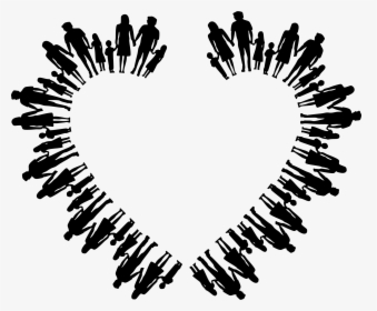 Nuclear Family Silhouette Heart Clip Arts - Anti Gun Violence Art, HD Png Download, Free Download