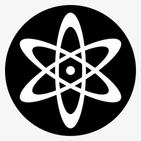 Atom Icon - Atom Black And White Png, Transparent Png, Free Download