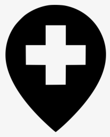 Hospital Map Marker Pin Doctor - Medical Plus Logo Png, Transparent Png, Free Download