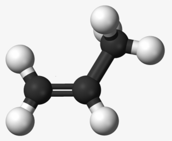 716px Propylene 3d Balls - Propylene Molecule, HD Png Download, Free Download