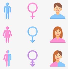 Gender Identity - Male Female Vector Icon, HD Png Download, Free Download