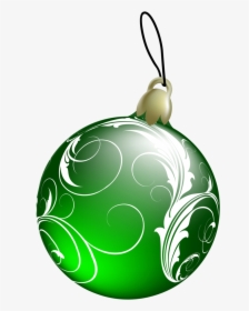 Green Christmas Balls Png - Transparent Background Christmas Ornaments Clipart, Png Download, Free Download