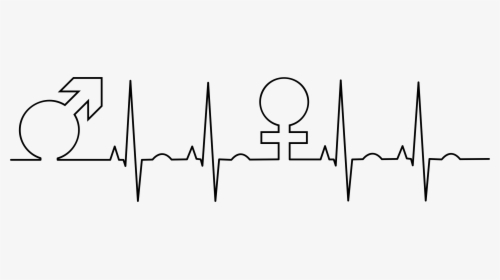Male And Female Symbols Ekg Clip Arts, HD Png Download, Free Download