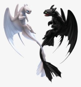Train Your Dragon 3 Light Fury And Toothless, HD Png Download, Free Download