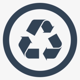 Icon Recycle Blue - Recycle Trash Bin Sign, HD Png Download, Free Download