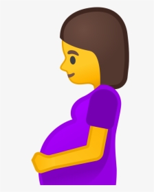 Pregnant Woman Icon - Pregnant Woman Emoji, HD Png Download, Free Download