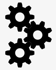 Gear Png Black And White - Gears Icon Grey, Transparent Png, Free Download