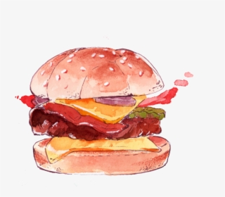 Dim Sum Food Watercolor Painting Dessert Illustration - Food Watercolor Logo Png, Transparent Png, Free Download