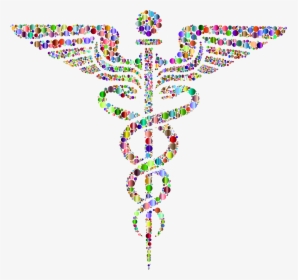 Prismatic Caduceus Circles 3 Clip Arts - Doctor Transparent Background Medical Logo, HD Png Download, Free Download