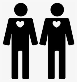 Gay Couple In Love - Gay Couple Icon, HD Png Download, Free Download