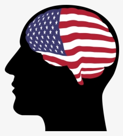 Head, America, Flag, Human, Male, Man, People, Persons - Human Head Transparent Background, HD Png Download, Free Download