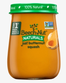 Naturals Just Butternut Squash Jar - Beechnut Naturals Baby Food, HD Png Download, Free Download