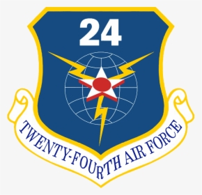 Twenty-fourth Air Force - Air Mobility Command Patch, HD Png Download, Free Download