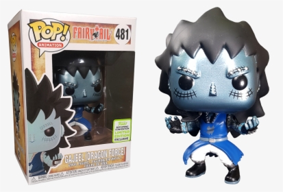 Gajeel With Dragon’s Scale Eccc19 Us Exclusive Pop - Funko Pop Fairy Tail Gajeel, HD Png Download, Free Download