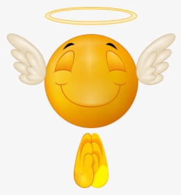 Angel Emoji 182 Decal - Emoticon Fotolia, HD Png Download, Free Download