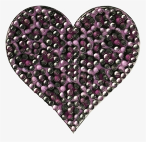 Rhinestone Pink Leopard Heart 2in Stickerbeans - Heart, HD Png Download, Free Download