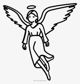 Angel Coloring Page - Line Art, HD Png Download, Free Download